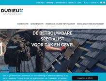 Tablet Screenshot of dakwerkendurieux.be